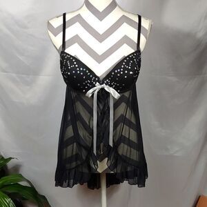 NWOT Inner Secrets Lingerie Sequined Bra Top